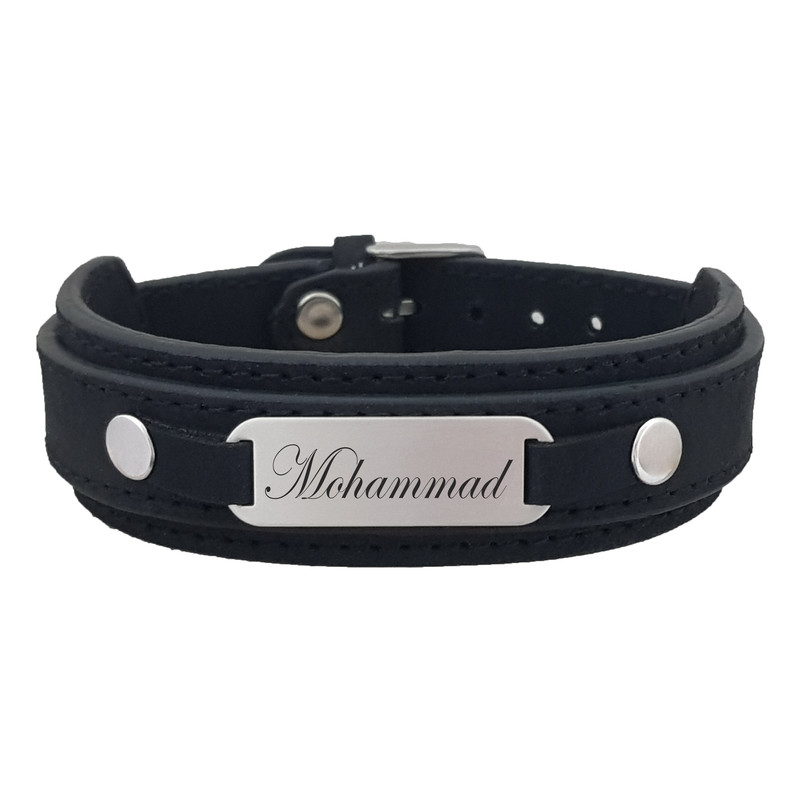 دستبند نقره مردانه ترمه ۱ مدل محمد کد dcn 1001