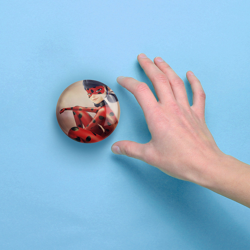 آینه جیبی خندالو مدل دختر کفشدوزکی و پسر گربه ای  کد 2817