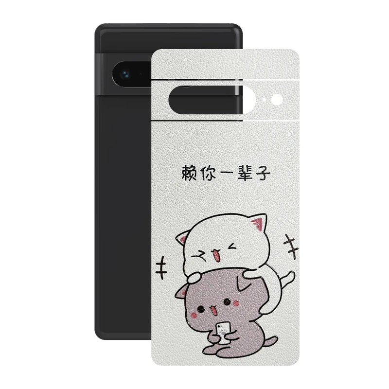 برچسب پوششی ریمکس مدل Leth طرح گربه موچی مناسب برای گوشی موبایل گوگل Pixel 7 Pro