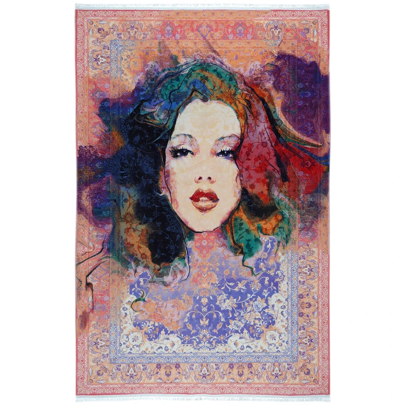 فرش ماشینی محتشم طرح مدرن کد 100413