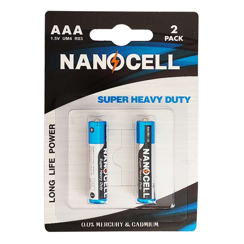 باتری نیم قلمی مدل Super Heavy Duty بسته دو عددی باتری نیم قلمی مدل Super Heavy Duty بسته دو عددی