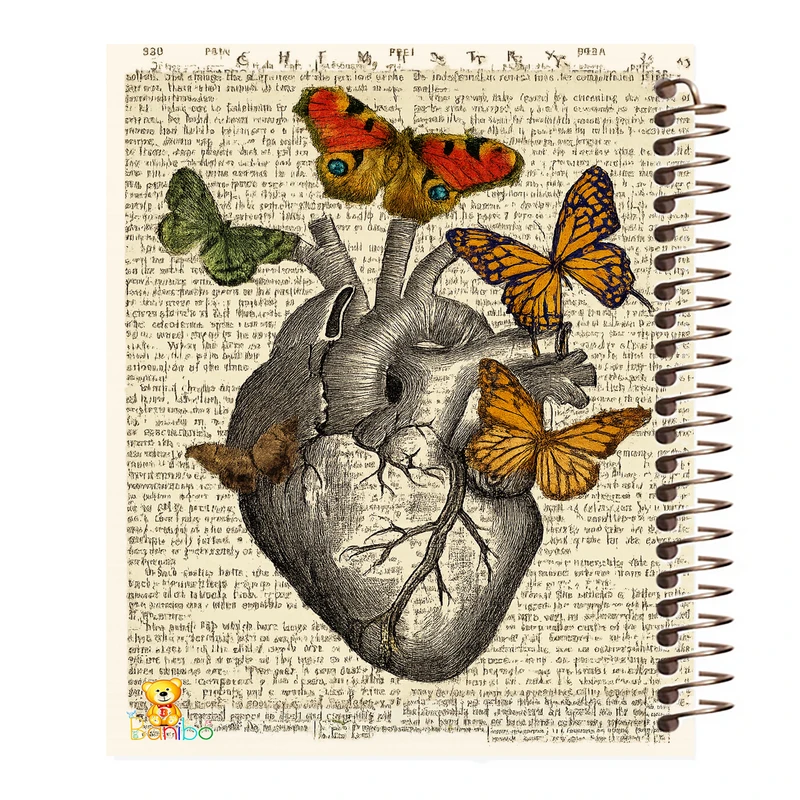 دفتر نقاشی 100 برگ بانیبو مدل قلب کد 2775