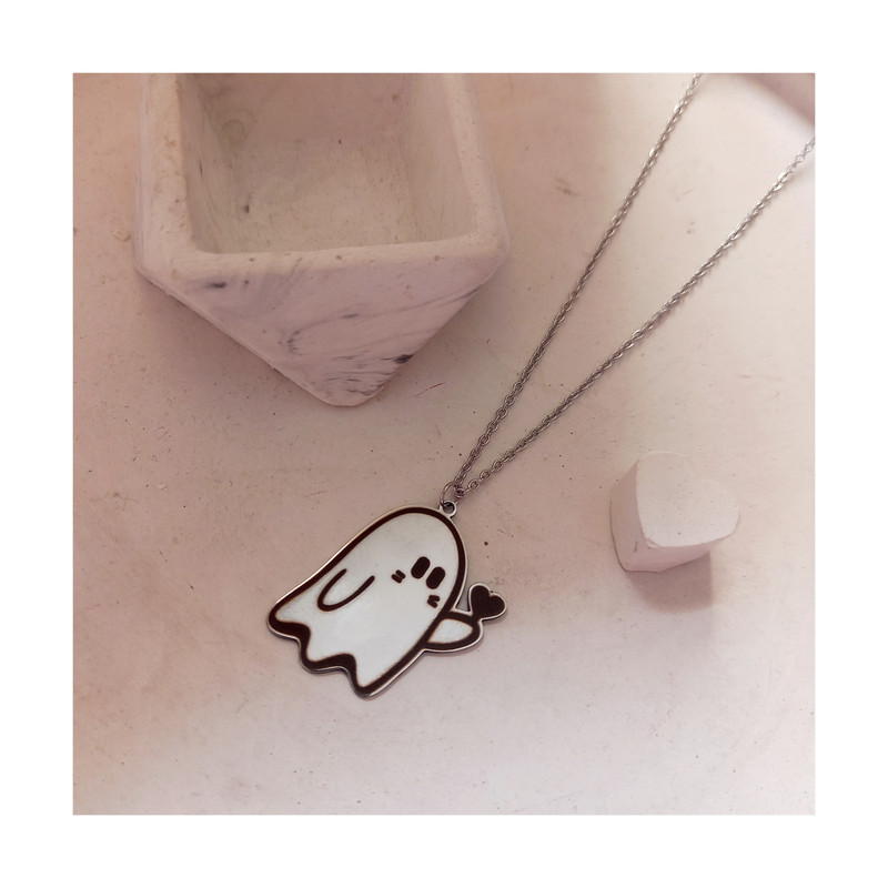 گردنبند زنانه مدل روح و قلب استیل