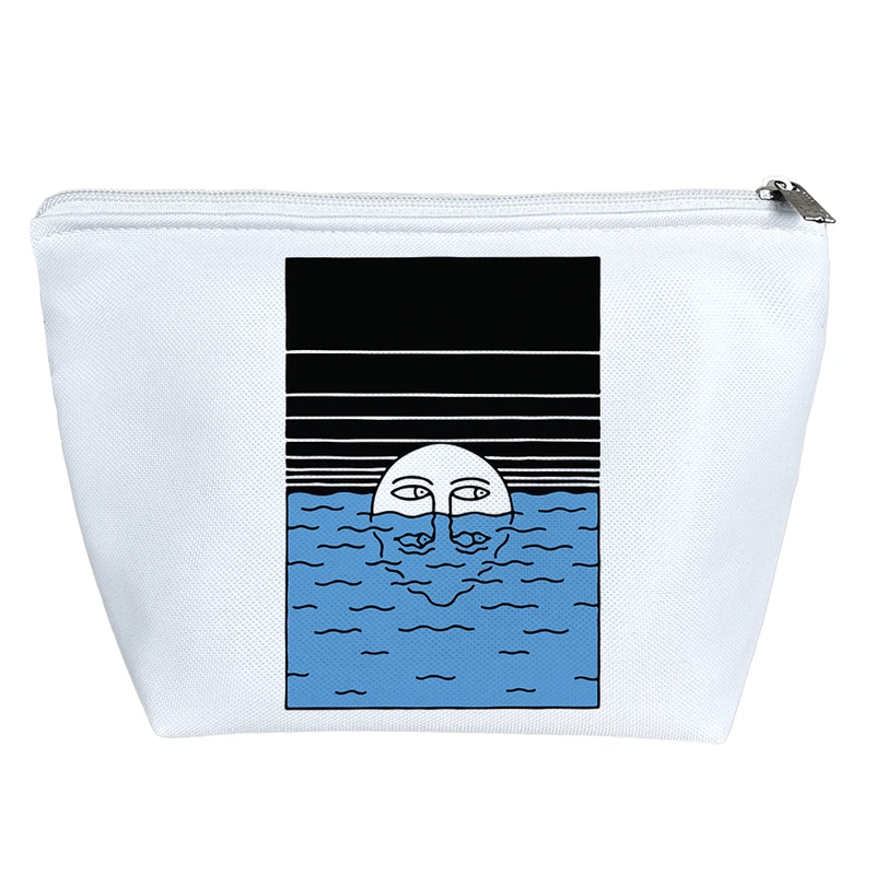 کیف لوازم آرایش دخترانه خندالو مدل ماه و دریا کد 9048