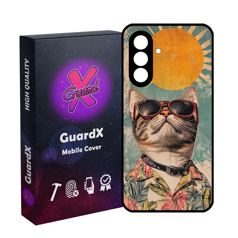 کاور گارد ایکس طرح گربه مدل 11100 مناسب برای گوشی موبایل سامسونگ Galaxy A17 4G / A17 5G