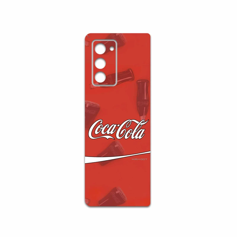 برچسب پوششی ماهوت مدل Coca-Cola-Logo مناسب برای گوشی موبایل سامسونگ Galaxy Z FOLD 2