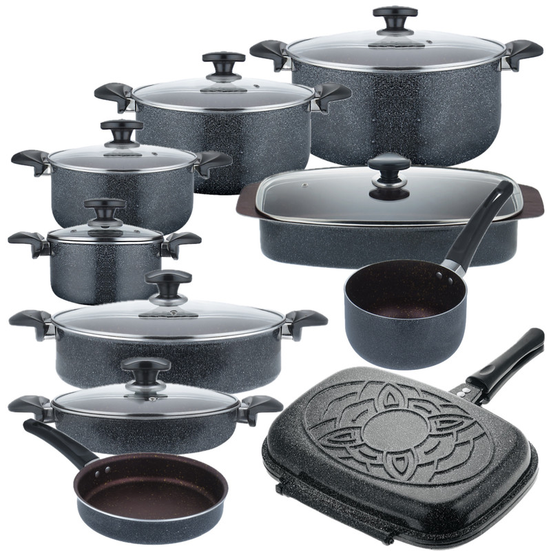 سرویس پخت و پز 18 پارچه گرانیتی مدل کلین