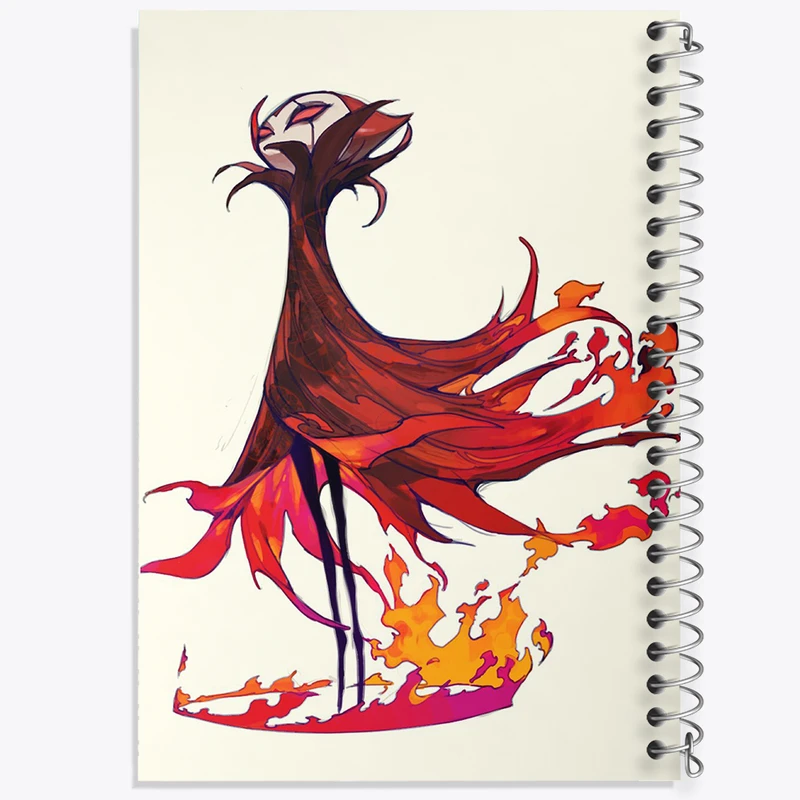 دفتر ژورنال نویسی 50 برگ خندالو مدل نقطه ای طرح بازی هالو نایت (Hollow Knight) کد 32937