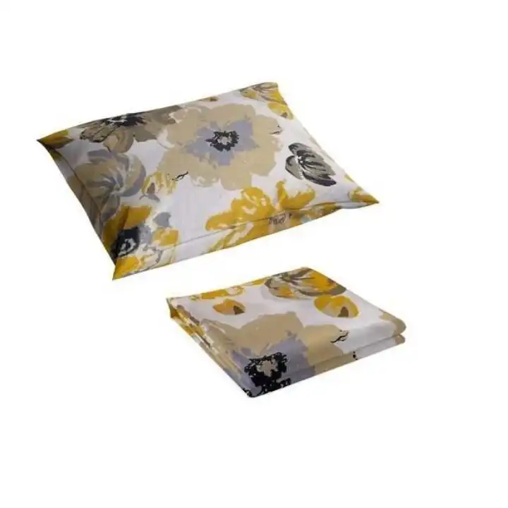 سرویس ملحفه مدل کشدوز niki05.25 طرح آبرنگی کد 160  دو نفره سه تکه