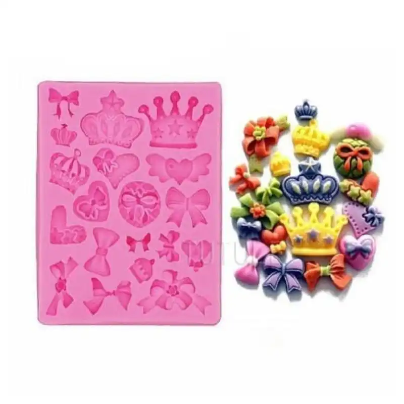 مالد فوندانت مدل تاج و پاپیون کد M02