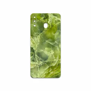 MAHOOT Green Crystal Marble Cover Sticker for Samsung Galaxy M20