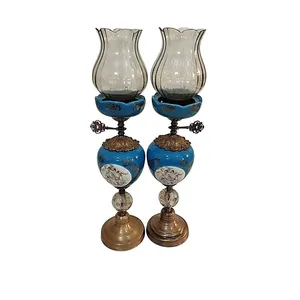 شمعدان مدل رزا کد 09 مناسب برای شمع استوانه ای مجموعه دو عددی