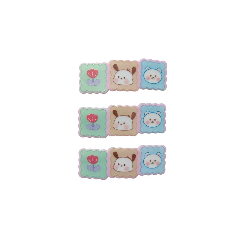 گیره مو دخترانه مدل عروسکی مجموعه 3 عددی