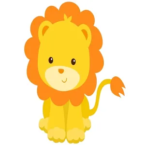استند رومیزی تولد طرح شیر فانتزی 