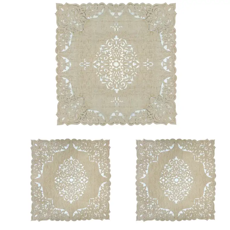 رومیزی مدل برش لیزر طرح آسمان مجموعه 3 عددی