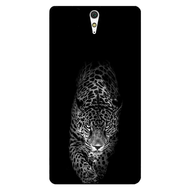 کاور مگافون طرح پلنگ مدل 1879 مناسب برای گوشی موبایل سونی Xperia C5 Ultra 