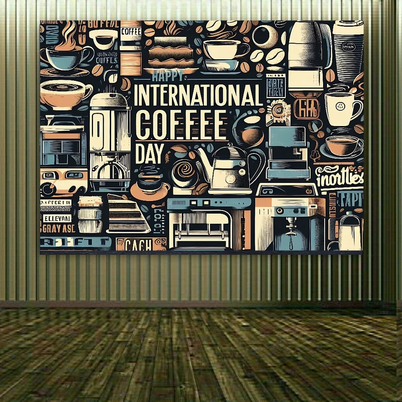  پوستر دیواری طرح INTERNATIONAL COFFEEB DAY کد BK1557
