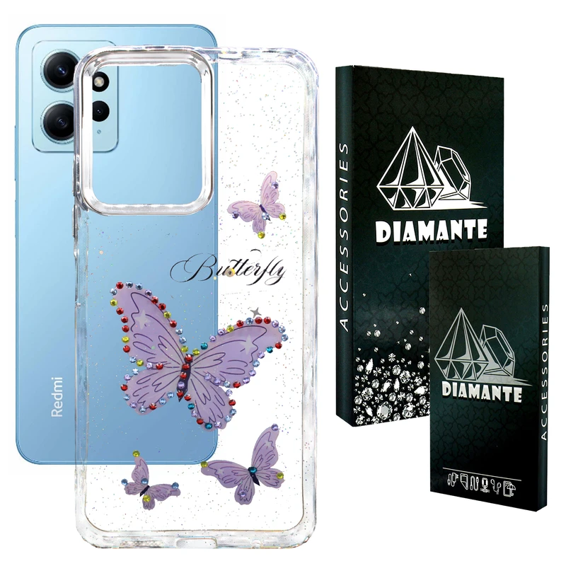 کاور دیامانته مدل Butterfly Bk مناسب برای گوشی موبایل شیائومی Redmi Note 12 4G