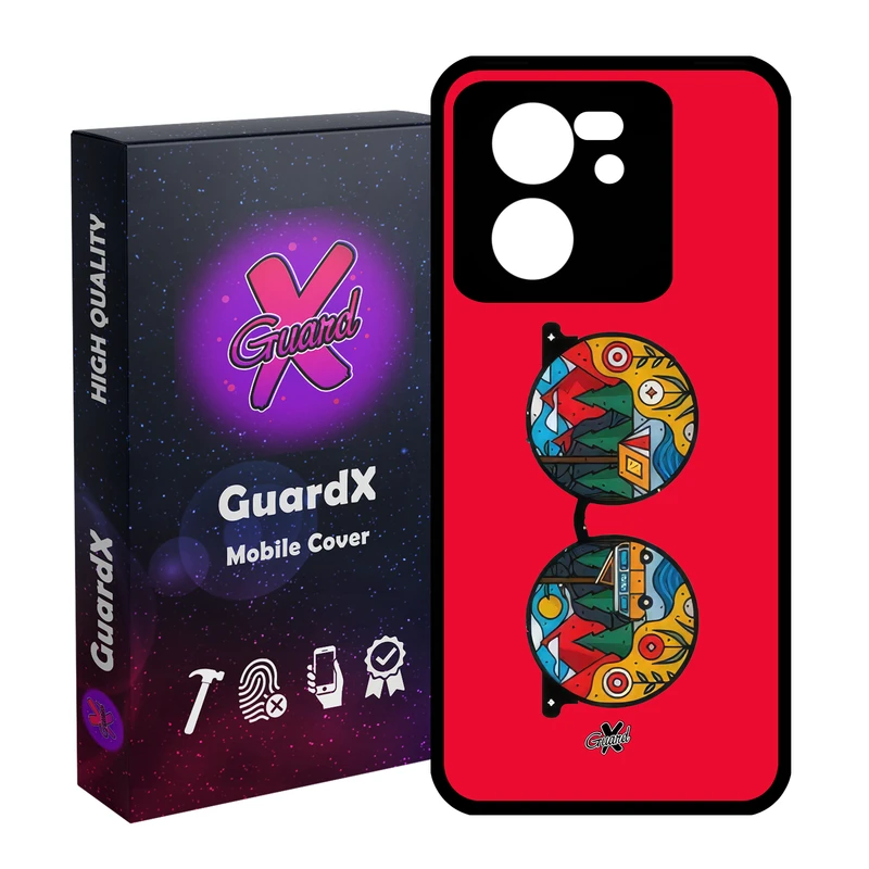 کاور گارد ایکس طرح عینک مدل Glass10638 مناسب برای گوشی موبایل شیائومی 13T/13T Pro/Redmi K60 Ultra