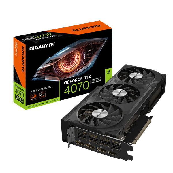 کارت گرافیک گیگابایت مدل   GeForce RTX 4070 SUPER WINDFORCE OC 12G