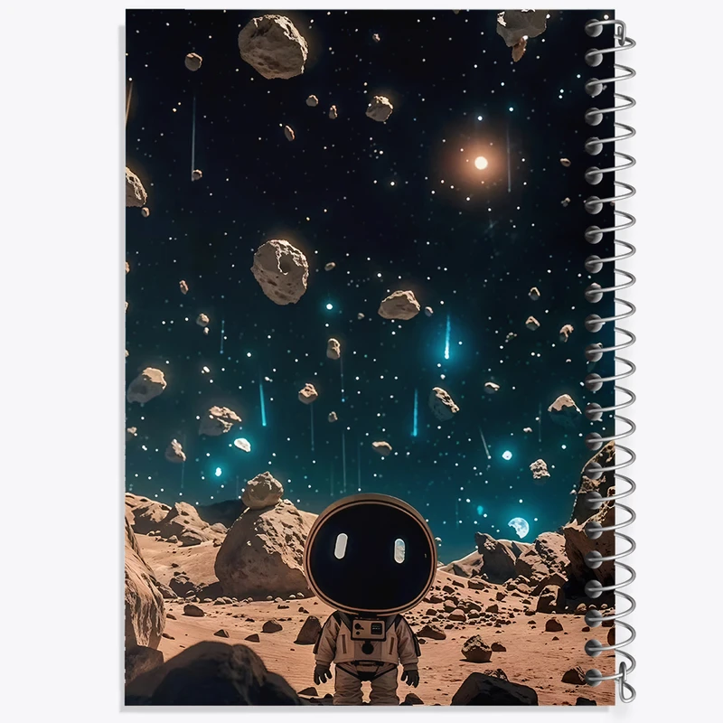 دفتر مشق 100 برگ خندالو طرح فضانورد کد F6048