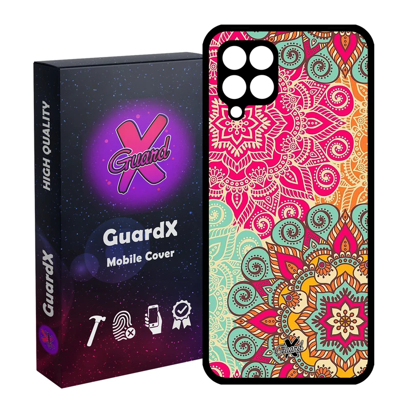کاور گارد ایکس طرح Mandala مدل Glass10214 مناسب برای گوشی موبایل سامسونگ Galaxy A12