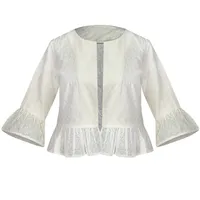 کت رسمی زنانه مدل عروسکی خامه دوزی کد AK1396 