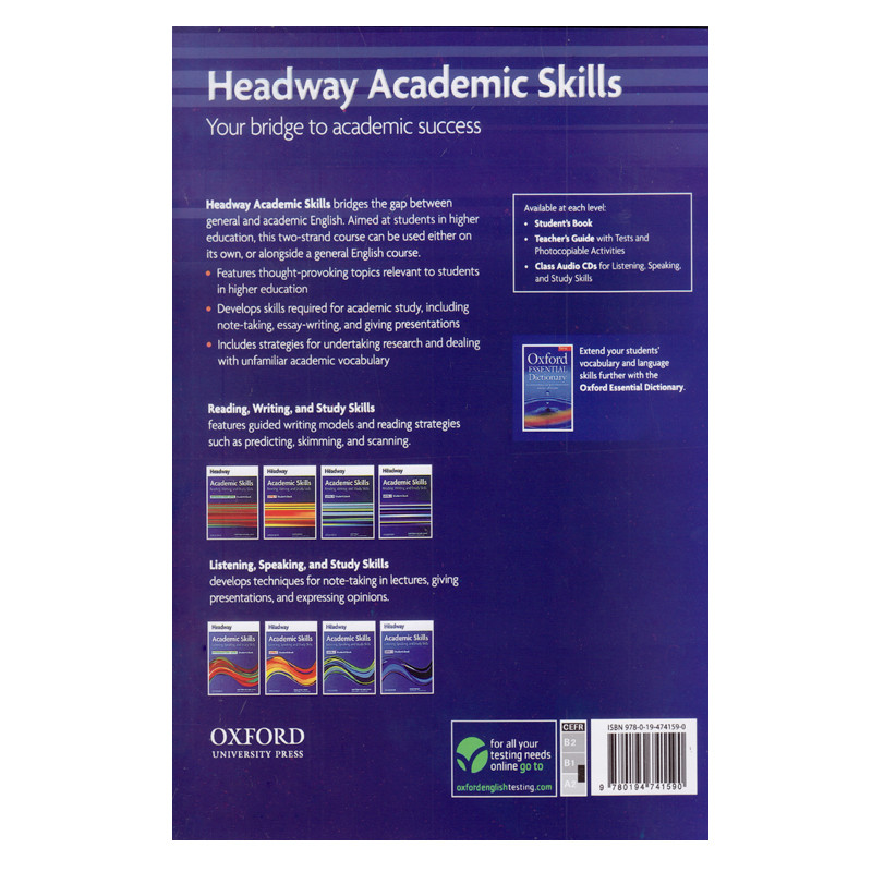 کتاب Headway Academic Skills Reading, Writing And Study Skills Level اثر Richard Harrison And Sarah Philpot انتشارات الوندپویان دو جلدی کتاب Headway Academic Skills Reading, Writing And Study Skills Level اثر Richard Harrison And Sarah Philpot انتشارات الوندپویان دو جلدی