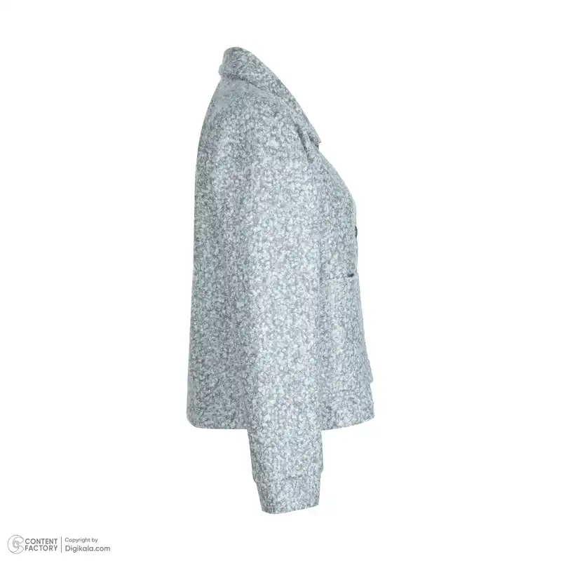 کت زنانه ژیار مدل دوجیب رنگ طوسی