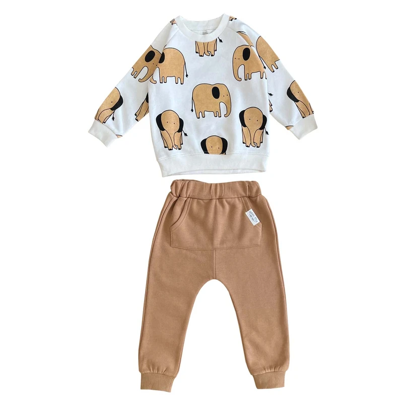 ست سویشرت و شلوار پسرانه مدل فیل