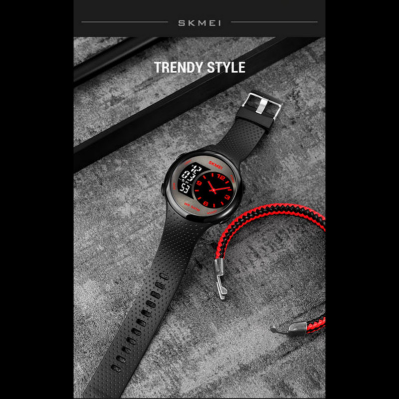 ساعت مچی دیجیتال اسکمی مدل سه زمانه کرنوگراف بند پیو کد 1899