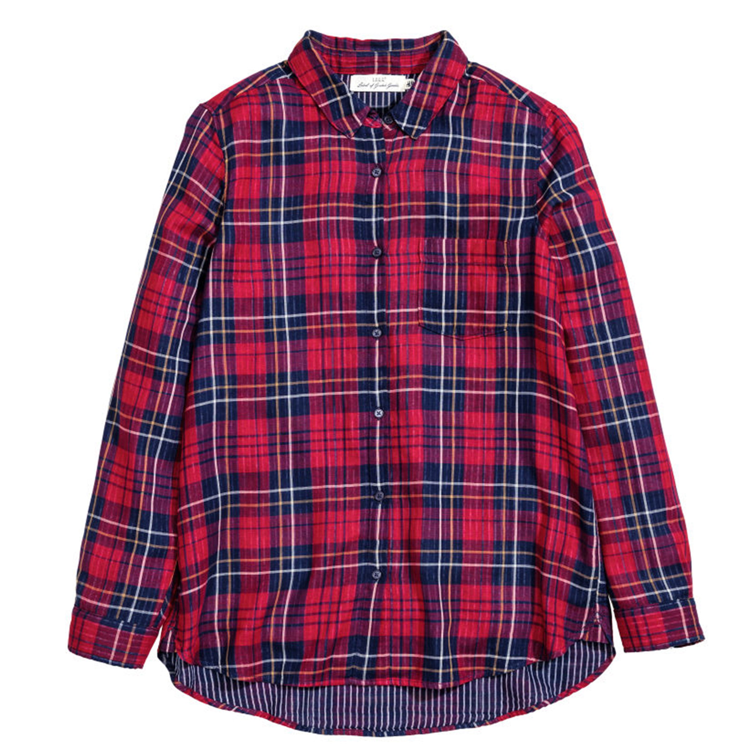 شومیز زنانه اچ اند ام طرح چهارخانه کد 0405132 