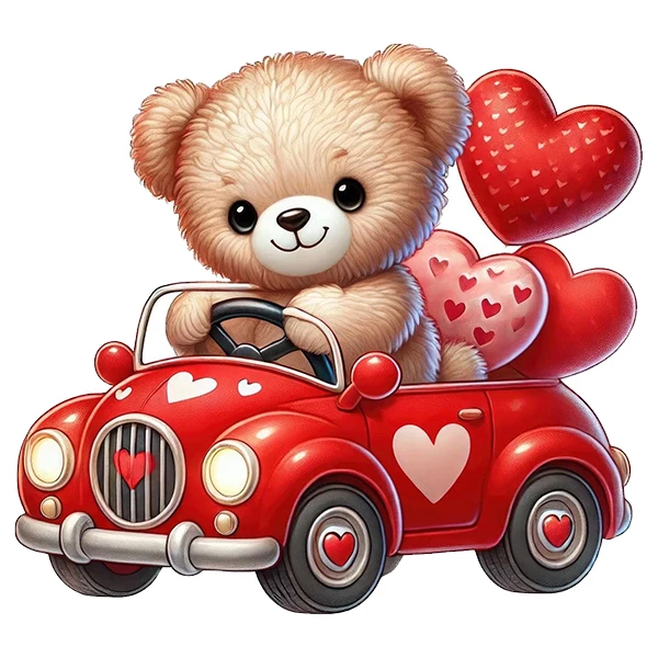 استیکر پارچه و لباس پاد آفرین طرح خرسی بامزه کد 1112