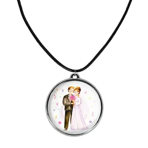 گردنبند خندالو مدل عروس و داماد کد 2962729628