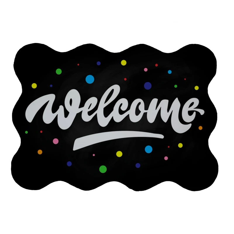 پادری مدل دالبر طرح WELCOME کد 8262 سایز 80x110 سانتی متر 