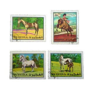 تمبر یادگاری مدل اسب کد h-705 مجموعه 4 عددی