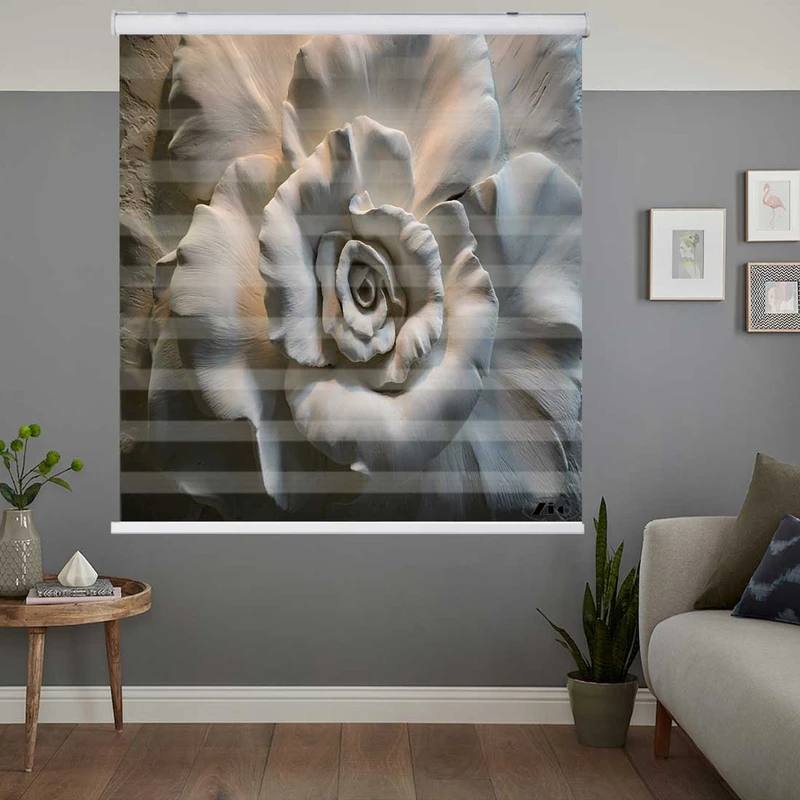 پرده زبرا زیو کد 3D1175 سایز 150x200 سانتی متر