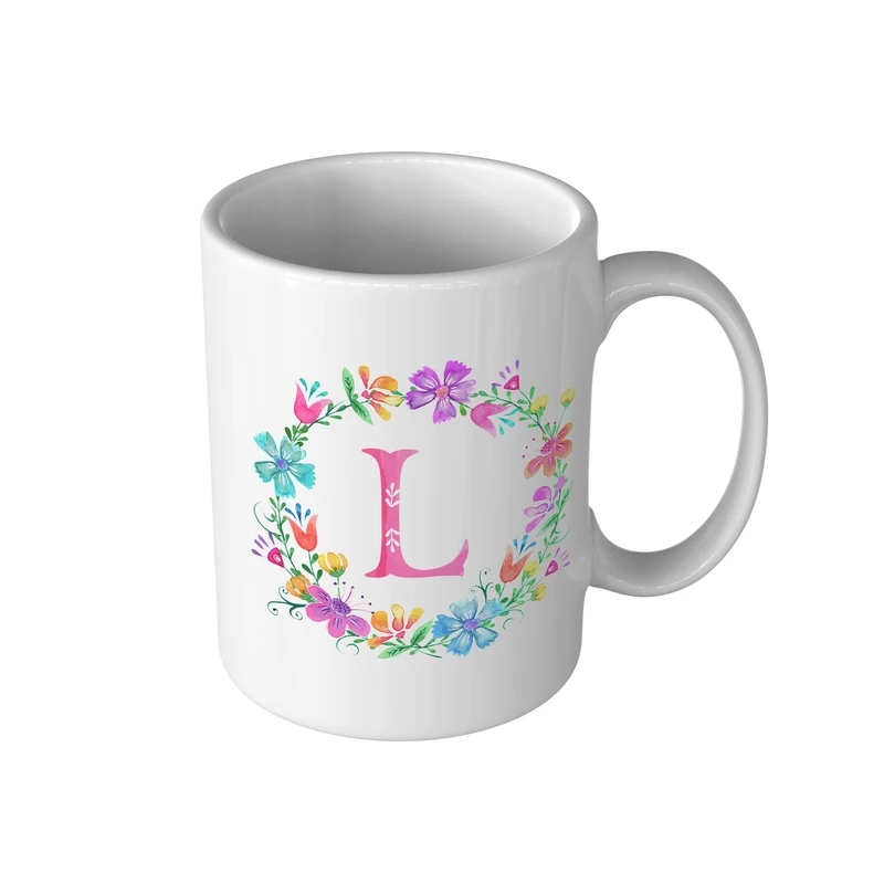 ماگ مدل MG2023 طرح حروف انگلیسی ال یا ل L