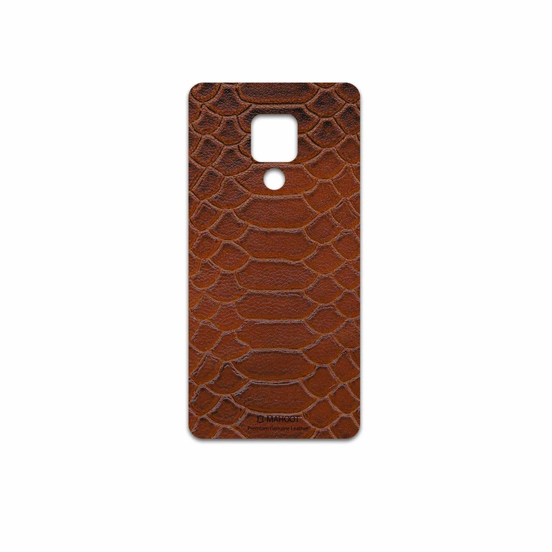 برچسب پوششی ماهوت مدل Brown-Snake-Leather مناسب برای گوشی موبایل هوآوی Mate 20 X