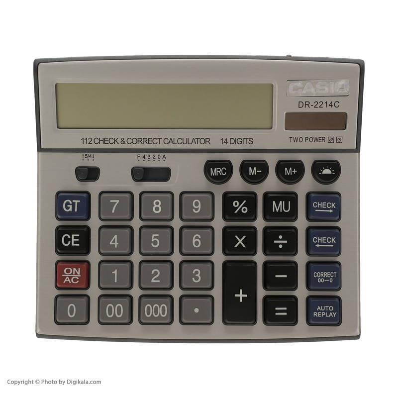 ماشین حساب کاسیو مدل DR-2214C
