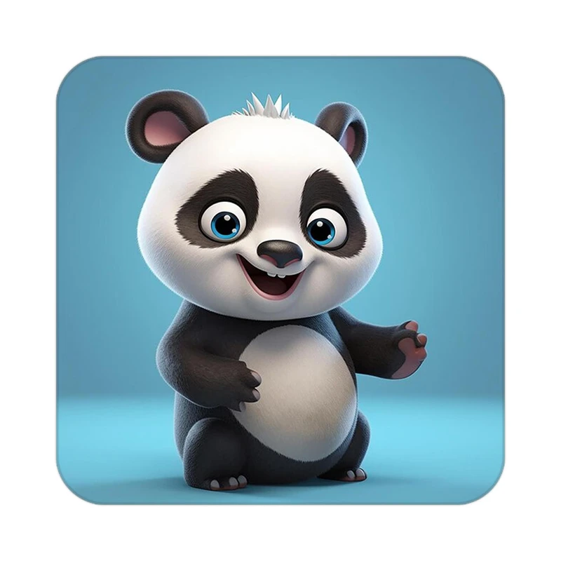 زیر لیوانی کاکتی طرح حیوانات کارتونی مدل mp27195