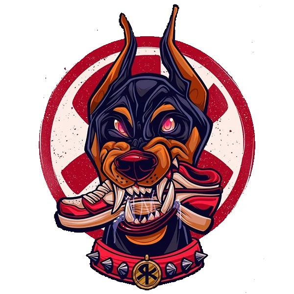 استیکر پارچه و لباس پاد آفرین طرح سگ کد 3344