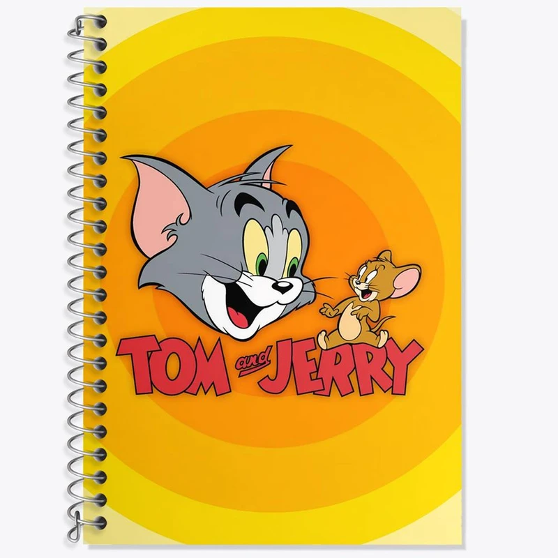 دفتر زبان 50 برگ خندالو مدل سه خط طرح تام و جری Tom And Jerry کد 10728