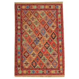گلیم دستباف دو متری طرح سوزنی کد 642