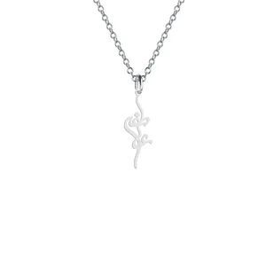 گردنبند نقره زنانه هایکا مدل اسم عاطفه کد n.ha2-243