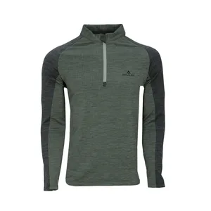 تی شرت ورزشی مردانه هیمالیا مدل نیم زیپ لایه میانی کد 005