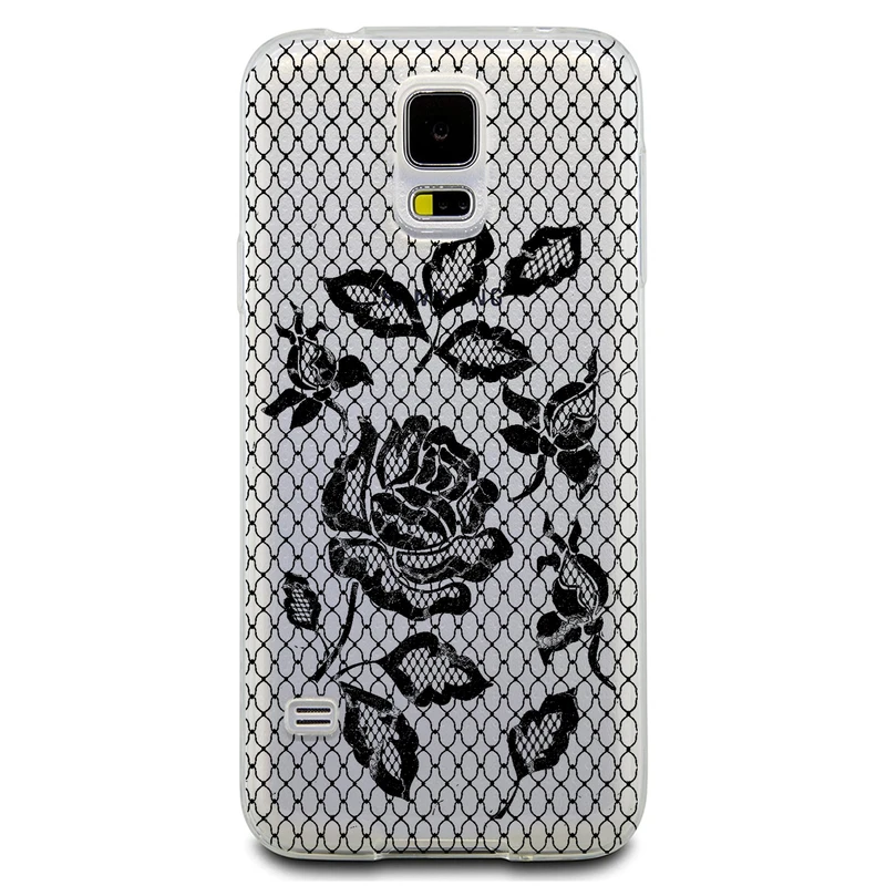 کاور مگافون طرح گل مدل C43-B مناسب برای گوشی موبایل سامسونگ Galaxy S5 