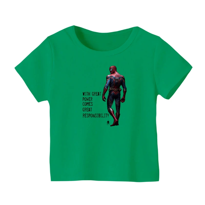 تی شرت آستین کوتاه بچگانه مدل مرد عنکبوتی کد ۲۳