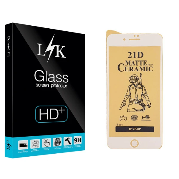 محافظ صفحه نمایش سرامیکی ال کی مدل +LITE مناسب برای گوشی موبایل اپل iPhone 7 Plus