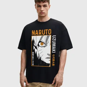 تی شرت آستین کوتاه مردانه مدل انیمه ای ناراتو شخصیت اوزاماکی anm567